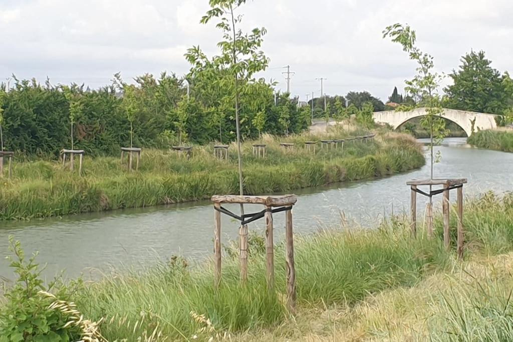 Un Bol D'Air Frais Et De Soleil Entre Campagne Et Plage Villa Béziers Exterior foto